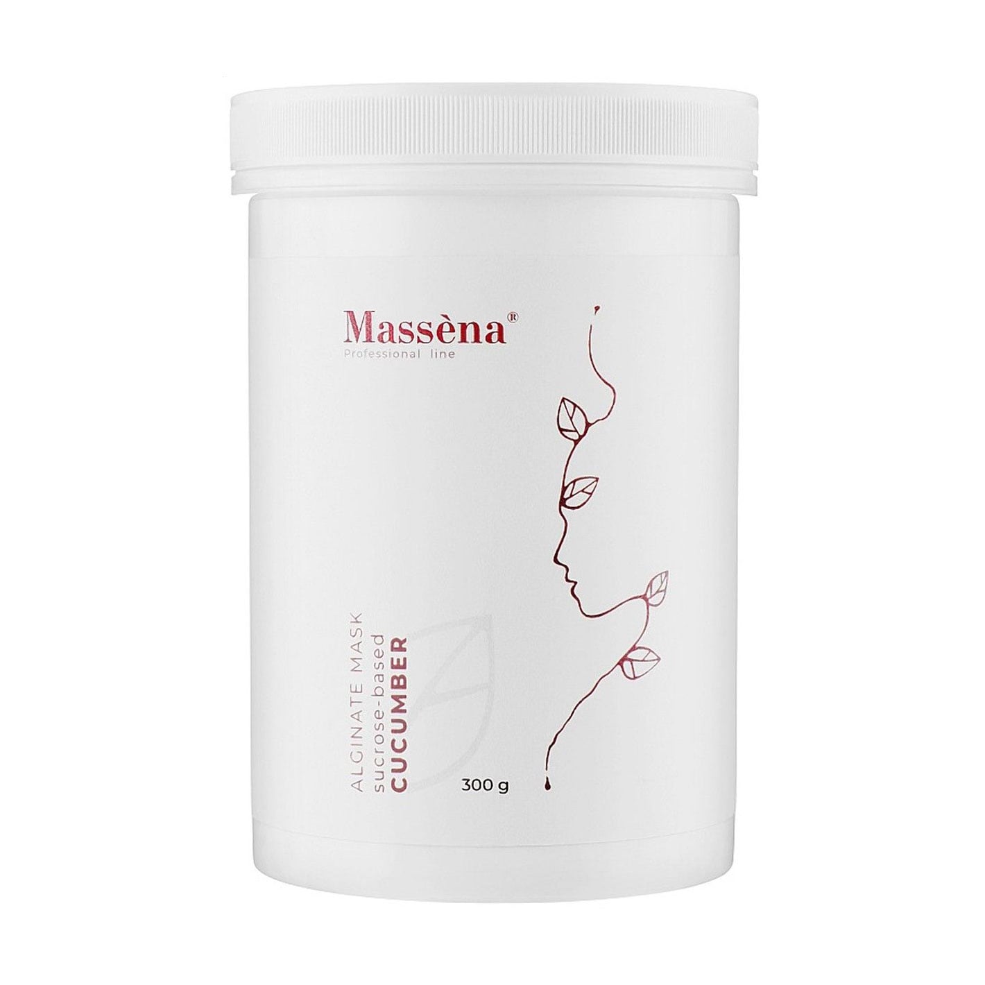 Альгінатна маска для обличчя Massena Alginate Mask Cucumber на основі сахарози, 300 г